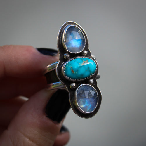 Water on the Moon Ring (size 6.5)