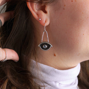 Spirit Eye Earrings (Herkimer Diamond)