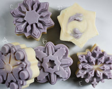 Load image into Gallery viewer, Lavender Snowflake Soap