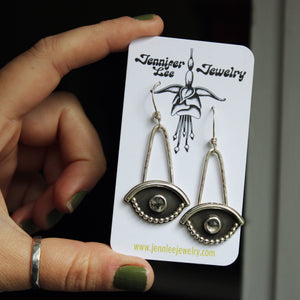 Spirit Eye Earrings (Herkimer Diamond)