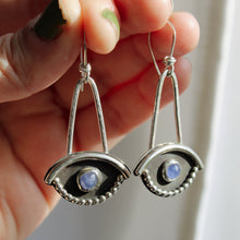 Load image into Gallery viewer, Spirit Eye Earrings (Tanzanite)