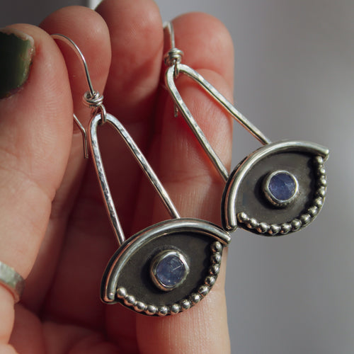 Spirit Eye Earrings (Tanzanite)