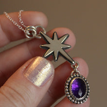 Load image into Gallery viewer, Birthstone Birth Star (Amethyst)