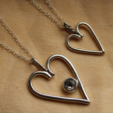 Load image into Gallery viewer, Herkimer Heart Necklace