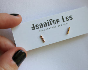 Gold Bar Studs