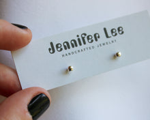 Load image into Gallery viewer, Silver Bead Studs