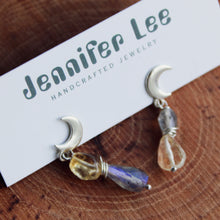 Load image into Gallery viewer, Moon Drops (Citrine + Labradorite)