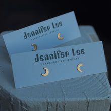 Load image into Gallery viewer, Moon Studs