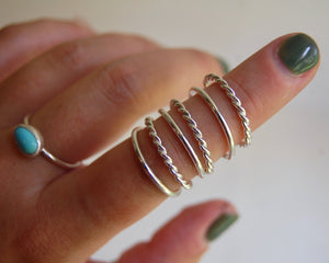 Sterling Stacking Rings