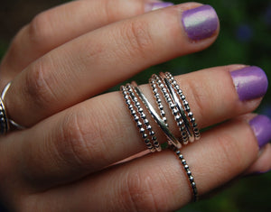 Sterling Stacking Rings